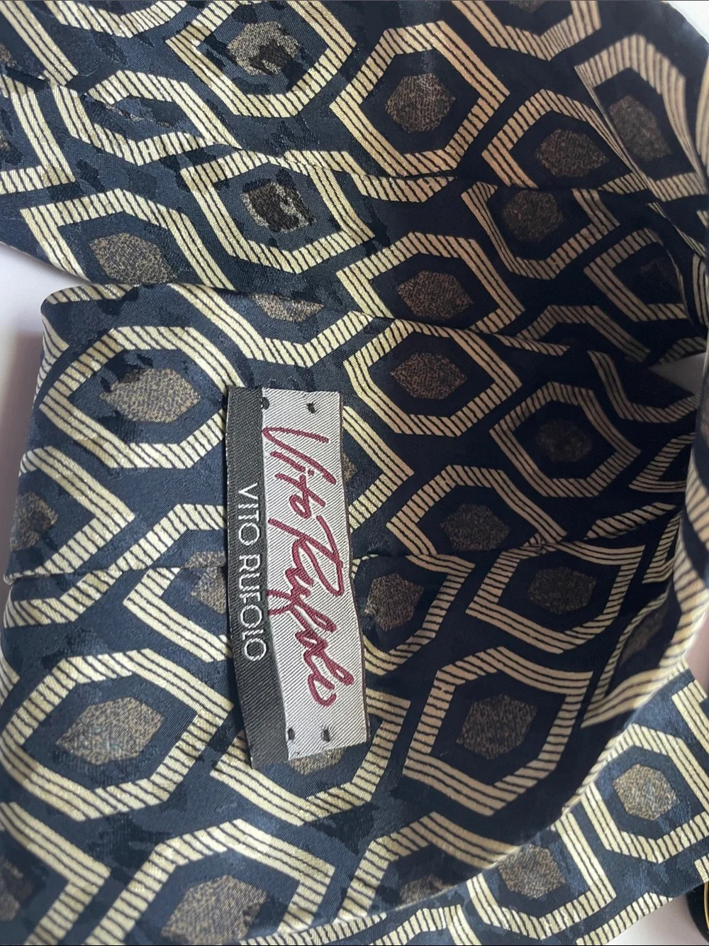 VTG VITO RUFOLO SILK JACQUARD TIE
